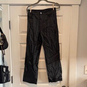 Black Straight-Leg Pants